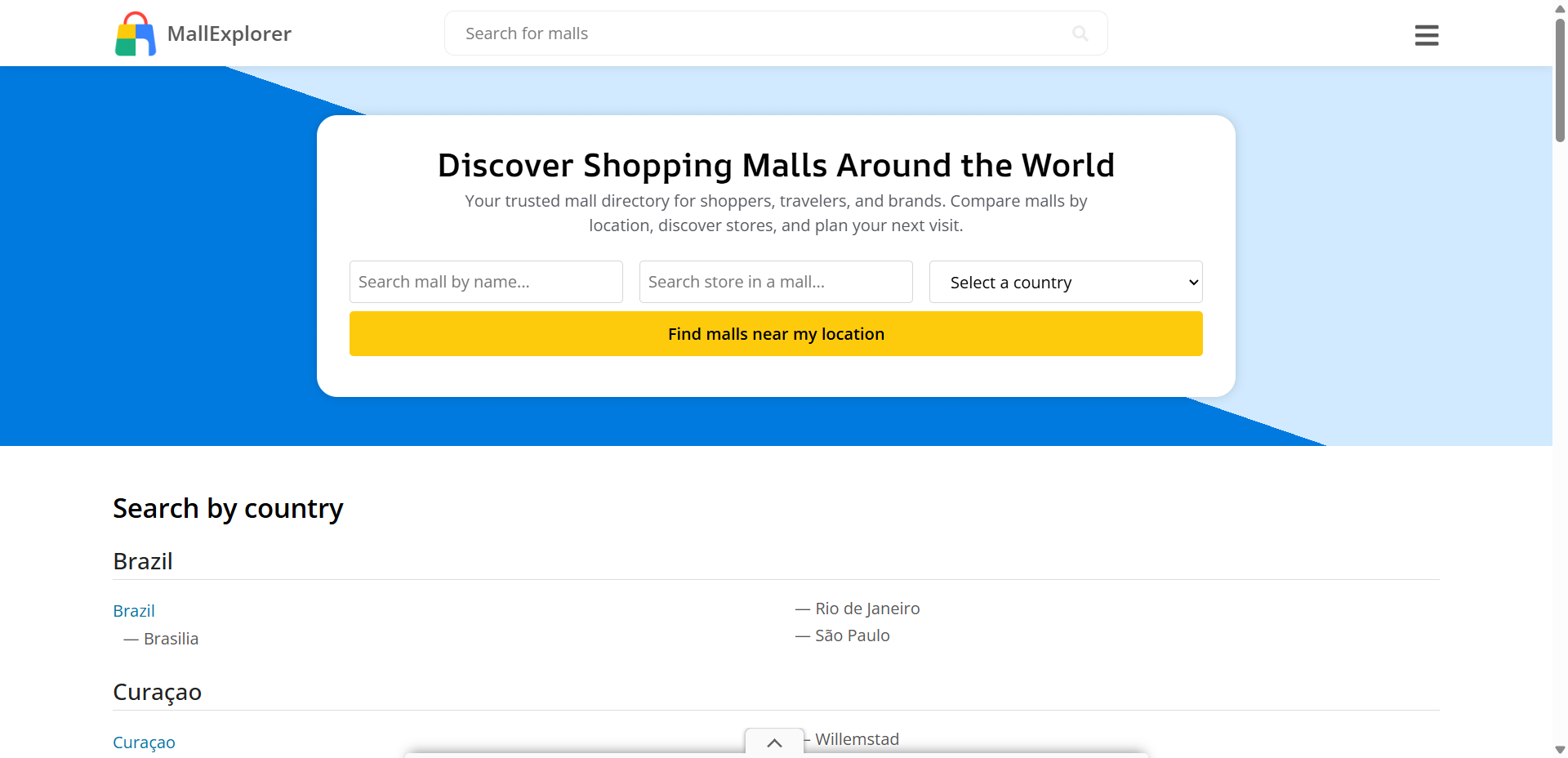 Malls by Country screenshot 1