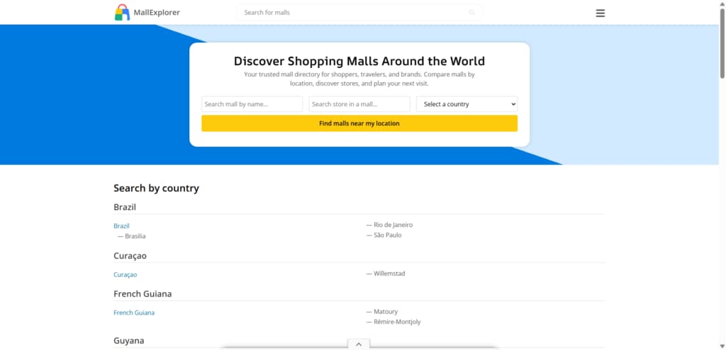 Malls by Country