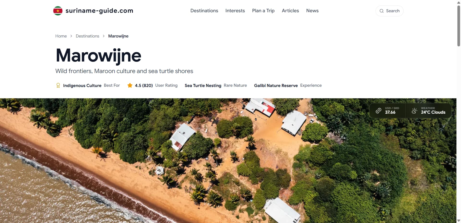 Suriname-guide.com screenshot 4